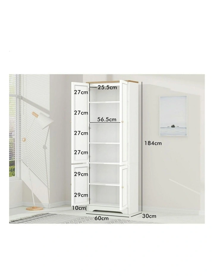 Buffet Sideboard Cupboard Storage Cabinet in White image 7