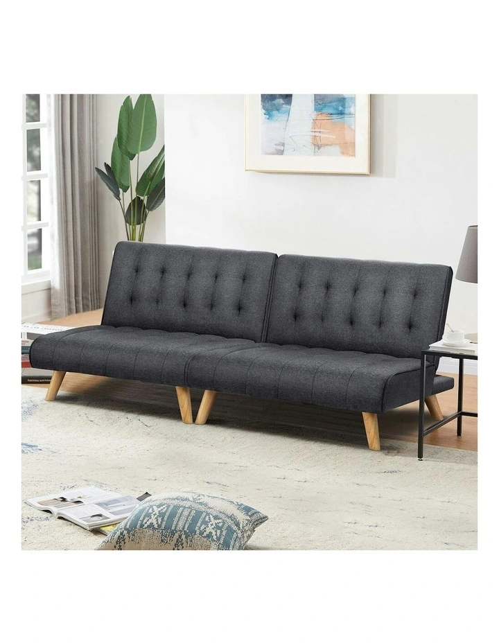 Sofa Bed Set of 2 in Grey image 2