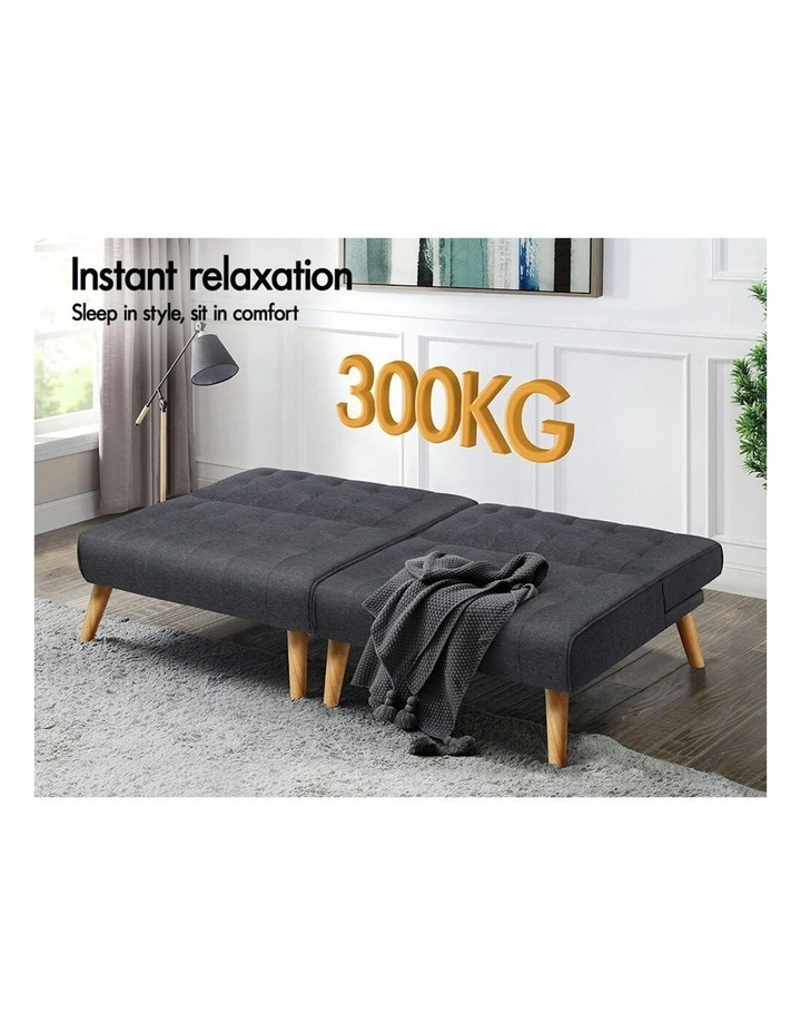 Sofa Bed Set of 2 in Grey image 6