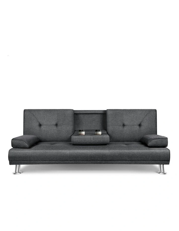 Sofa Bed Lounge 3 Seater in Grey image 1