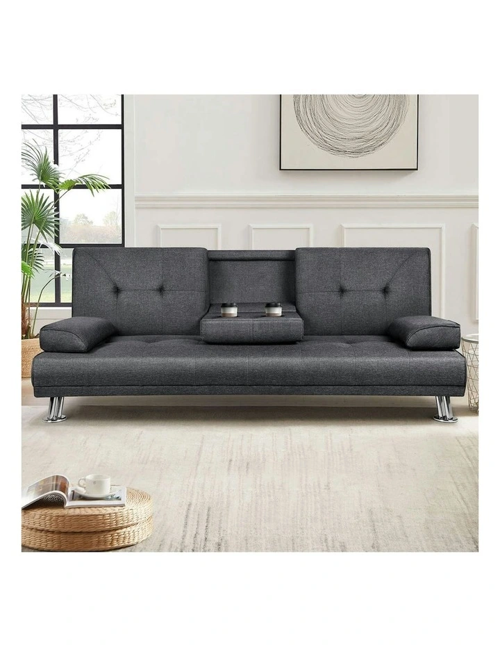 Sofa Bed Lounge 3 Seater in Grey image 2