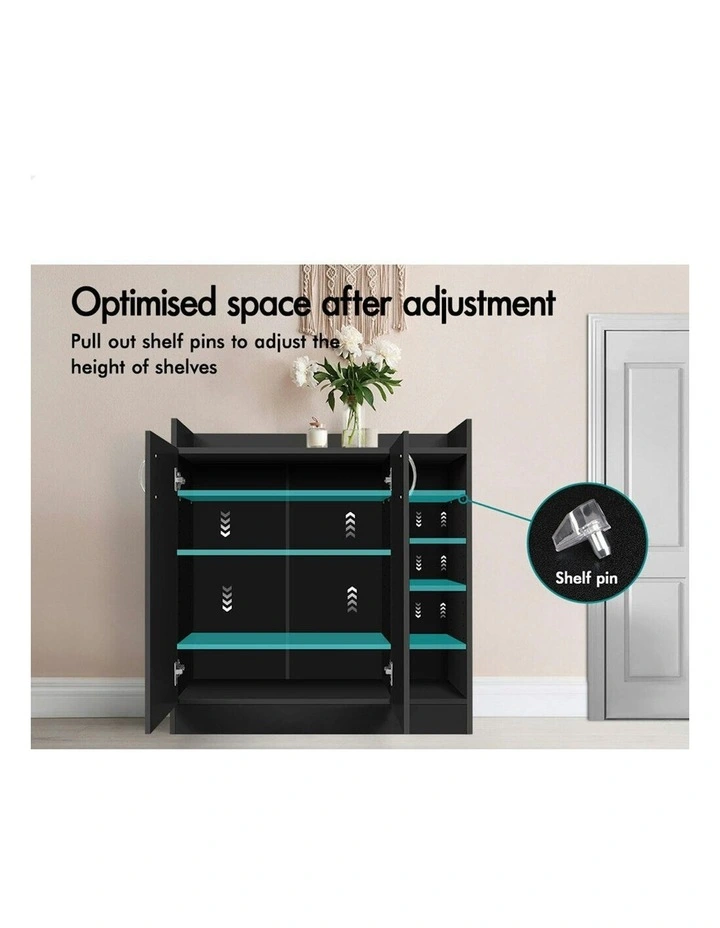 Rack 21 Shoe Cabinet in Black image 3