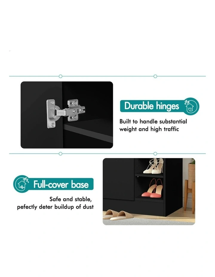 Rack 21 Shoe Cabinet in Black image 6