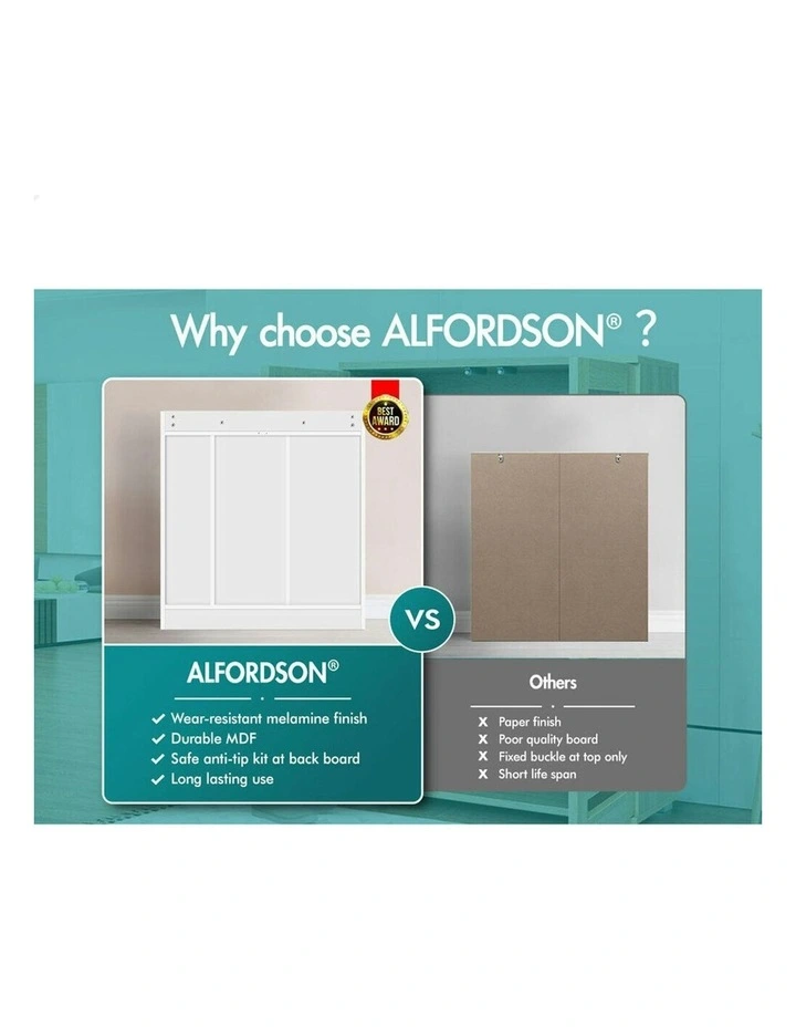 Rack 21 Shoe Cabinet in White image 5