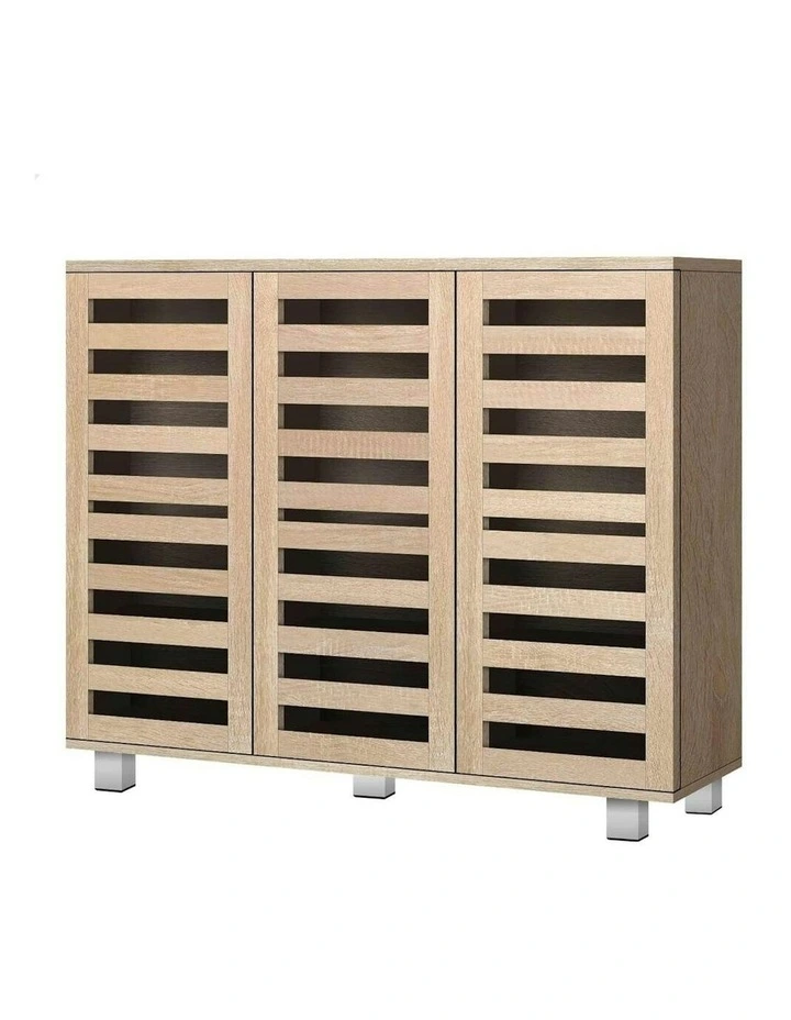 30 Pairs Shoe Cabinet Rack in Oak image 1
