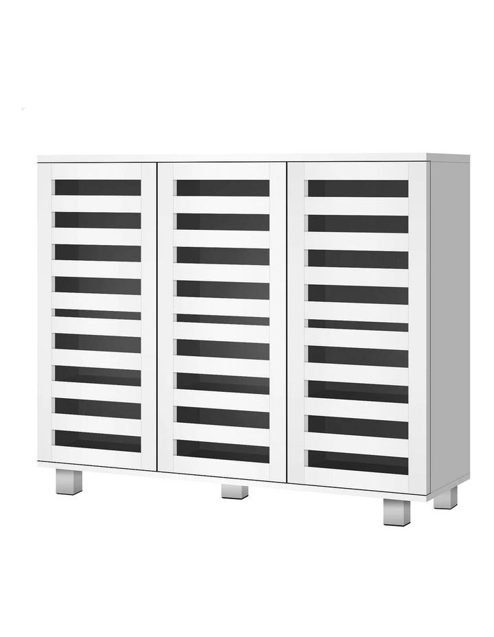30 Pairs Shoe Cabinet Rack in White image 1