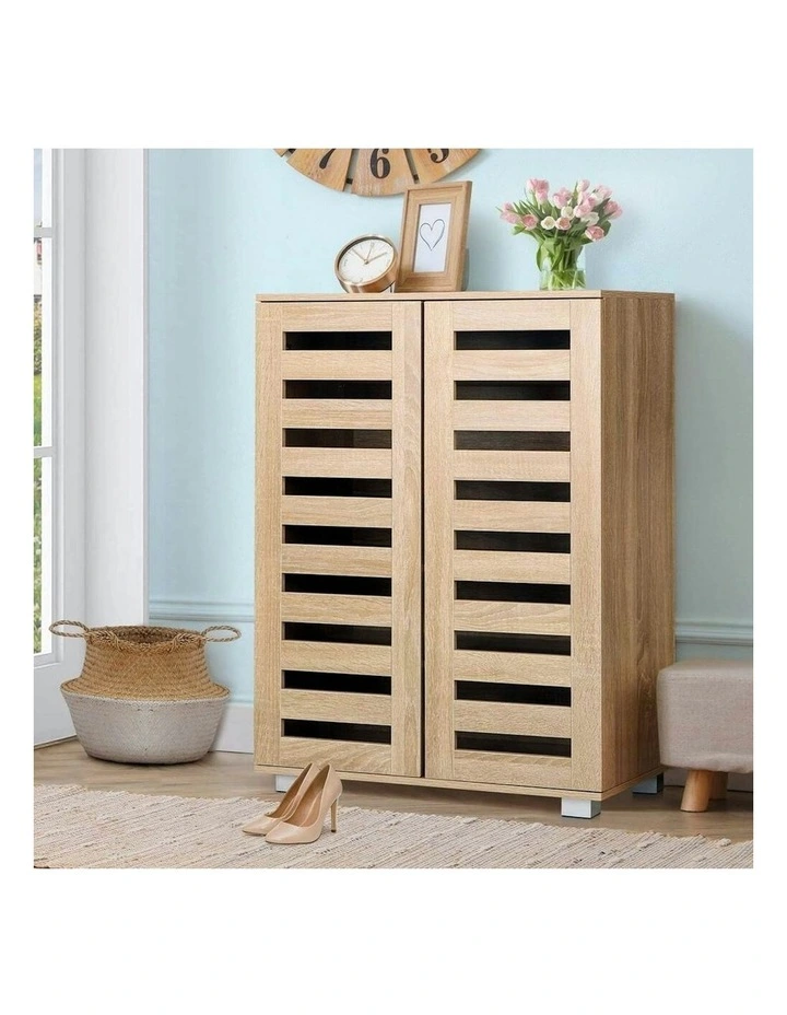 21 Pairs Alfordson Shoe Cabinet in Wood image 2