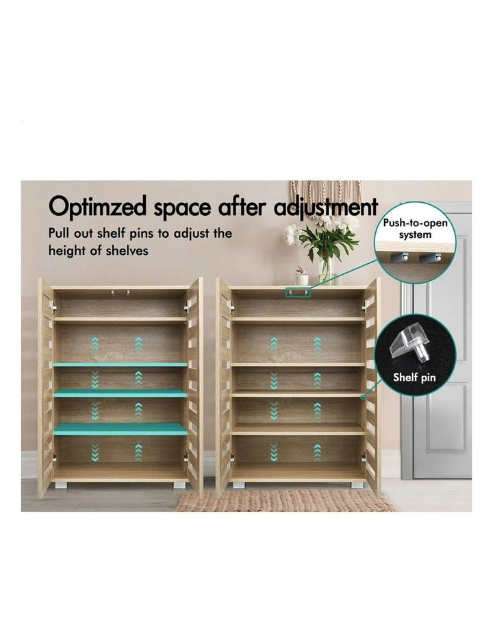 21 Pairs Alfordson Shoe Cabinet in Wood image 3