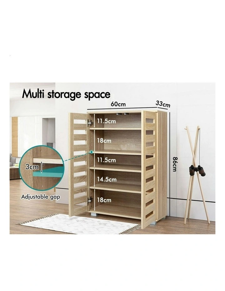 21 Pairs Alfordson Shoe Cabinet in Wood image 5