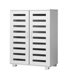 Shoe Cabinet Storage 21 Pairs in White