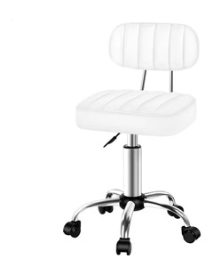 Salon Stool in White