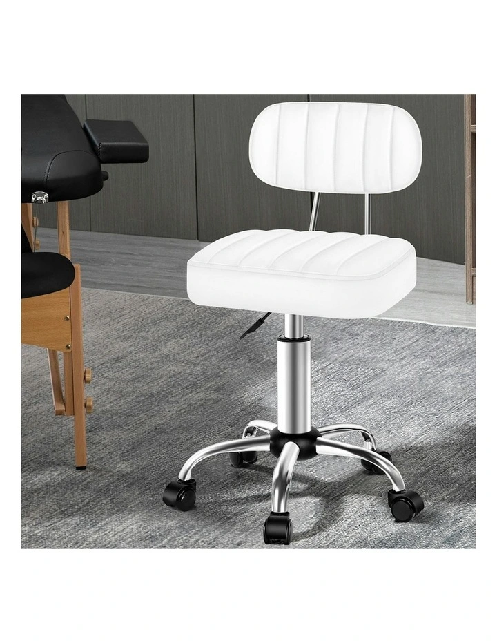Salon Stool in White image 2