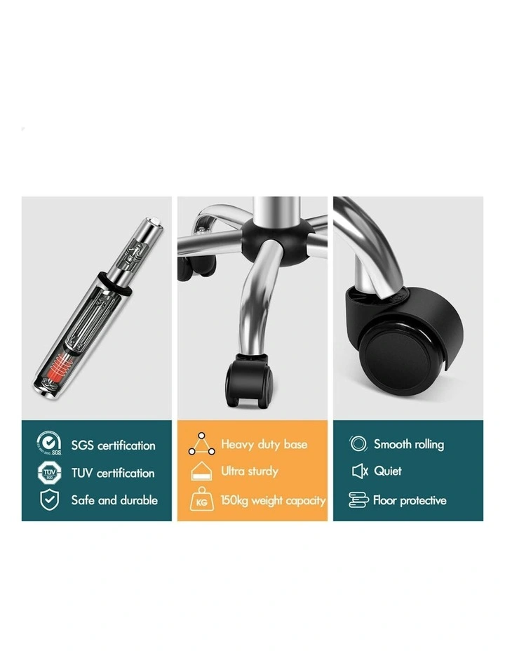 Salon Stool Set of 2 in White image 4