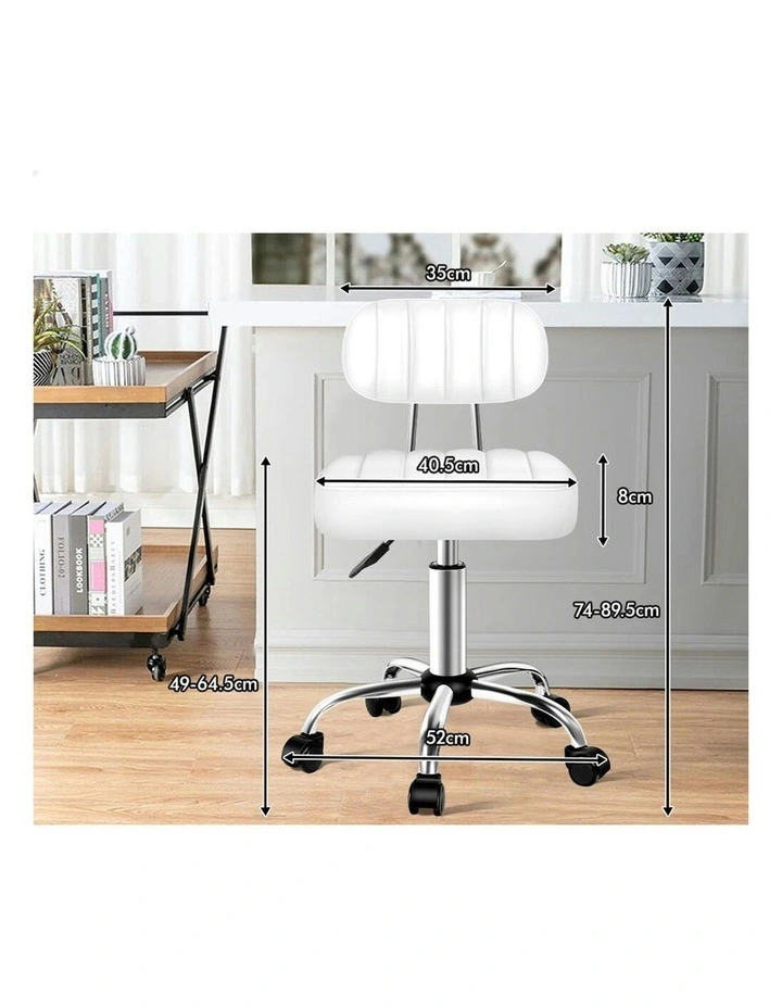 Salon Stool Set of 2 in White image 6