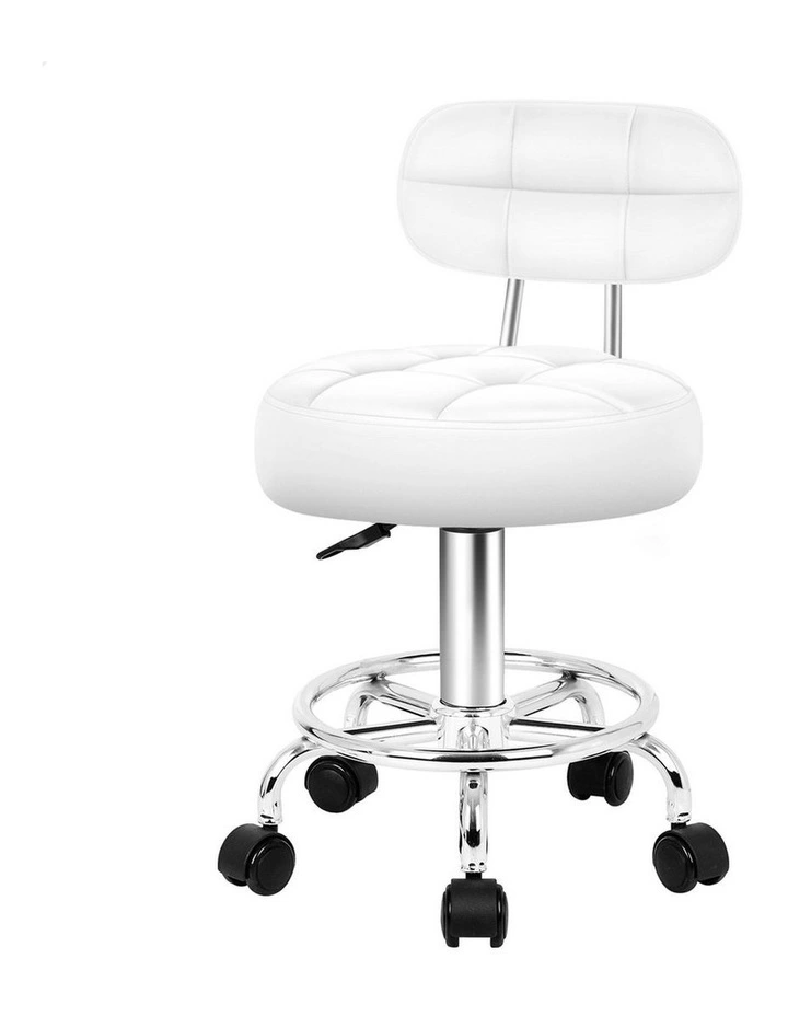 Salon Stool in White image 1