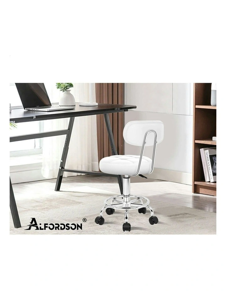 Salon Stool Set of 2 in White image 7