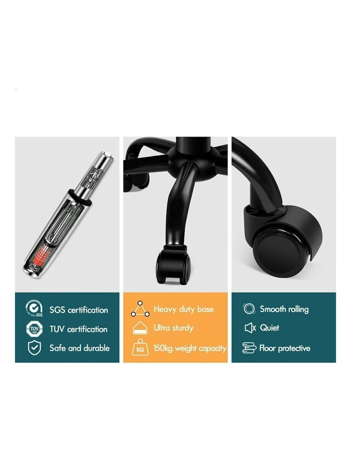 Salon Stool Set of 2 in Black image 3