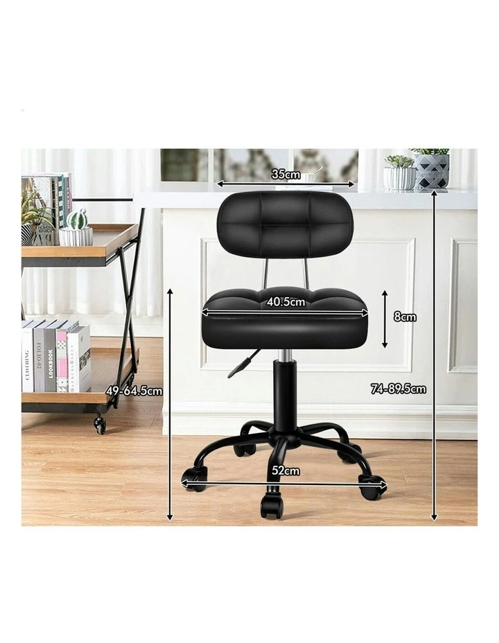 Salon Stool Set of 2 in Black image 6