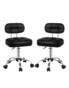 Salon Stool Set Of 2 in Black