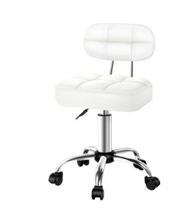Salon Stool in White