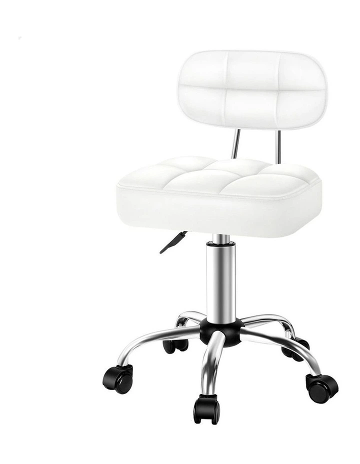Salon Stool in White image 1