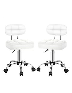 Salon Stool Set Of 2 in White