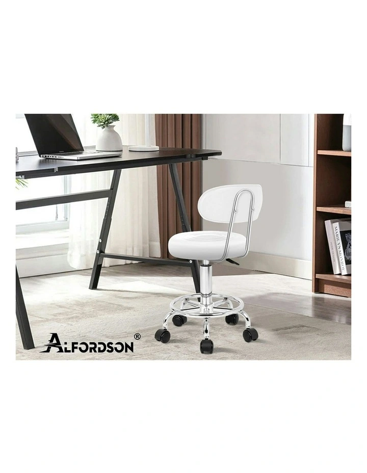 Salon Stool in White image 7
