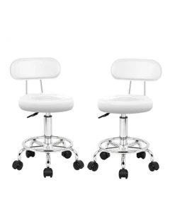 Salon Stool Set Of 2 in White