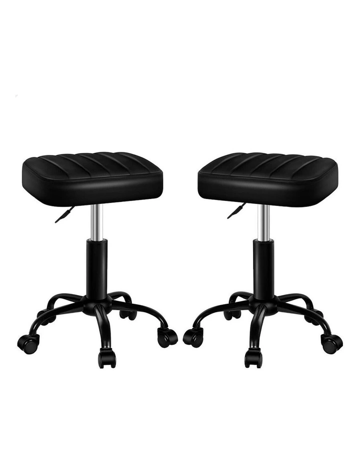 Salon Stool Set Of 2 in Black image 1