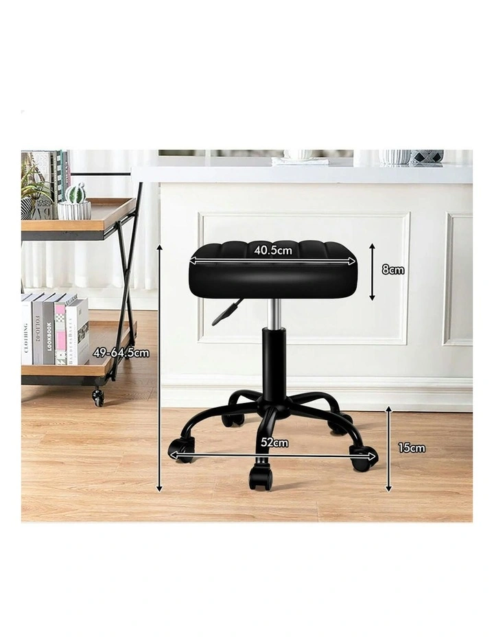 Salon Stool Set Of 2 in Black image 6