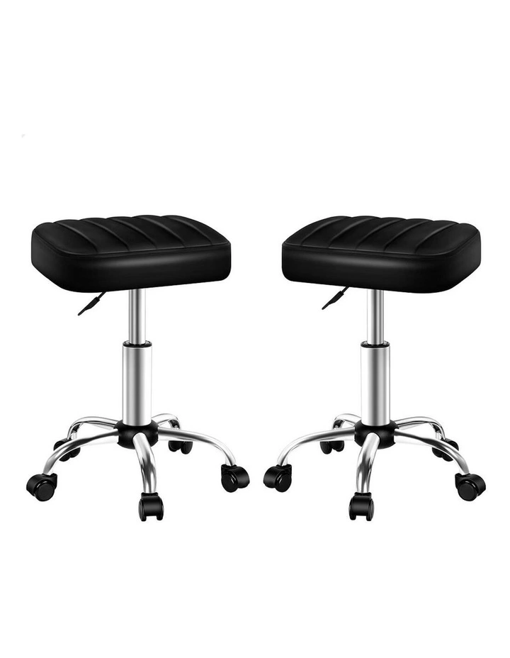 Salon Stool Set Of 2 in Black image 1