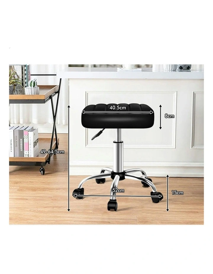 Salon Stool Set Of 2 in Black image 6