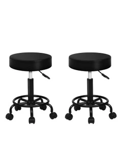 Salon Stool Set Of 2 in Black