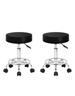 Salon Stool Set Of 2 in Black