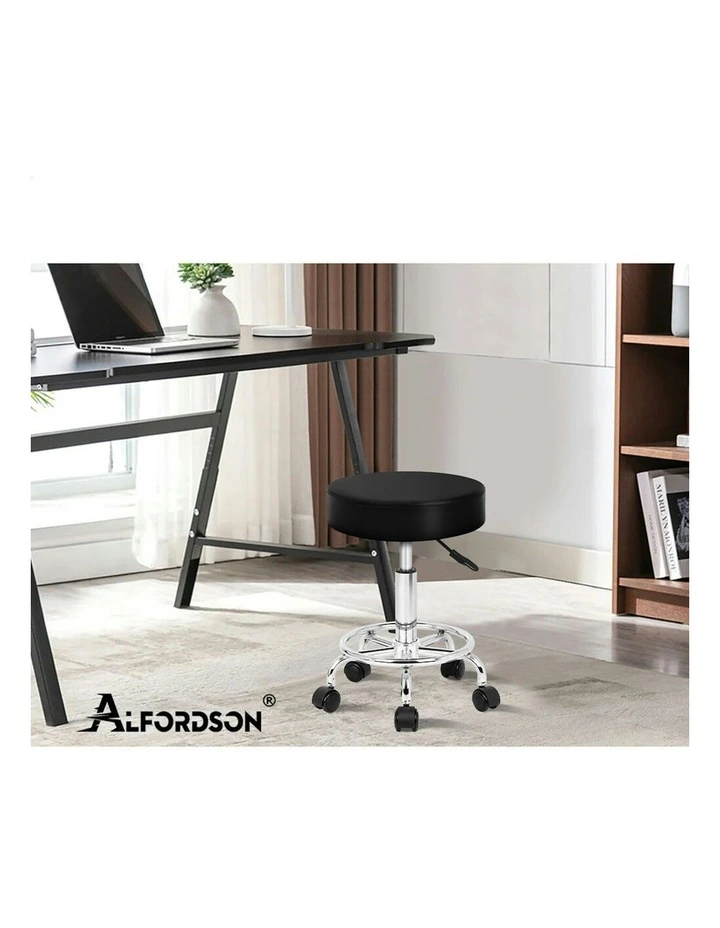 Salon Stool Set Of 2 in Black image 7