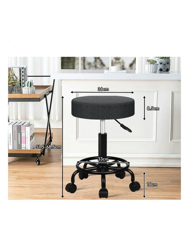 Salon Stool in Dark Grey image 6