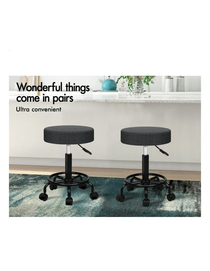 Salon Stool Set Of 2 in Multi image 3
