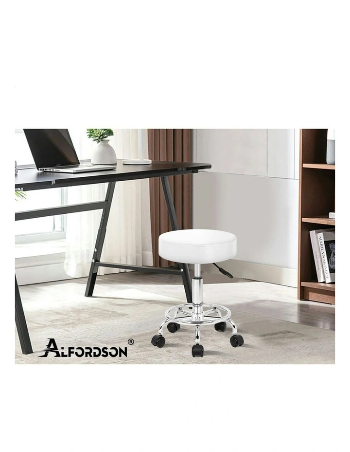 Salon Stool Set Of 2 in White image 7