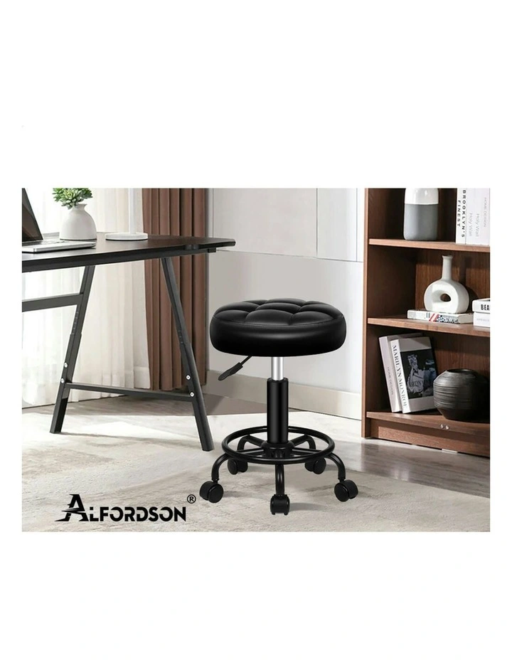 Salon Stool Set Of 2 in All Black image 7