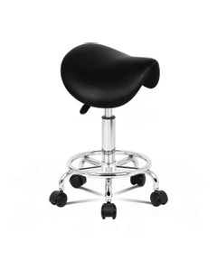 Saddle Swivel Barber Hair Dress Chair Sierra Salon Stool in Black