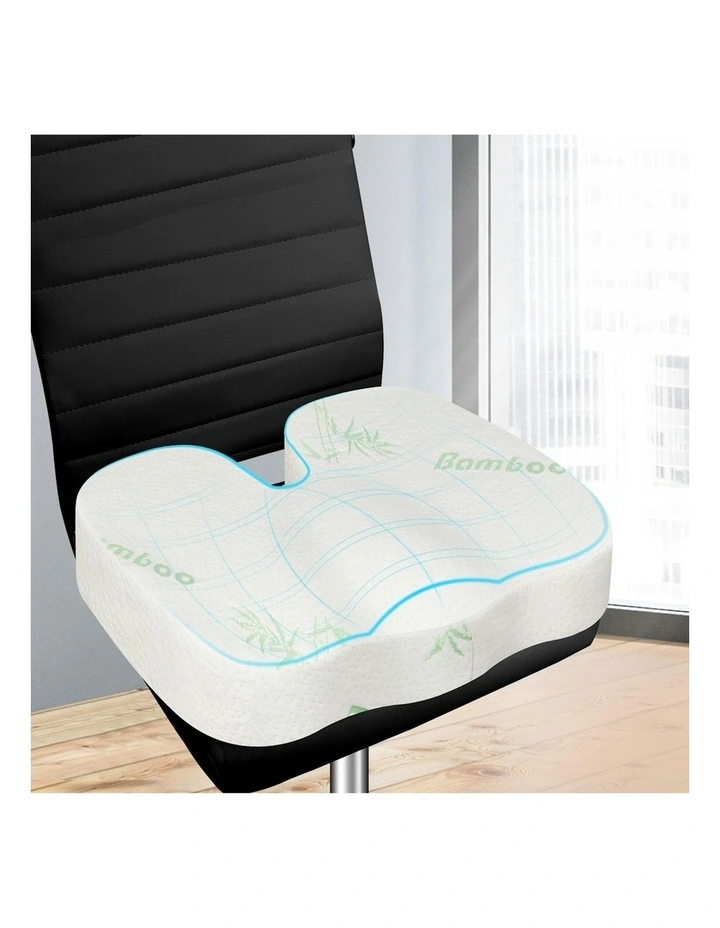 Memory Foam Pillow Pad Seat Cushion in White image 2