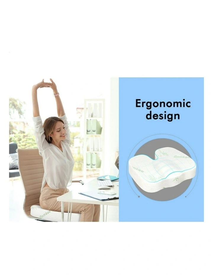 Memory Foam Pillow Pad Seat Cushion in White image 6