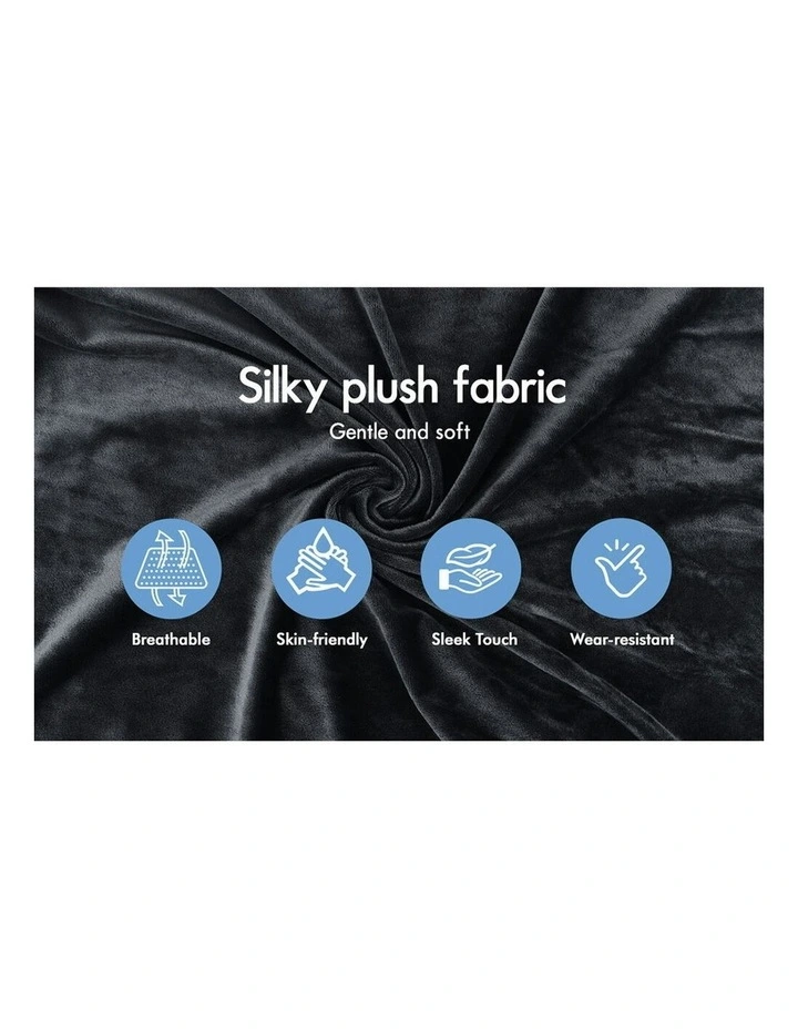 Memory Foam Seat Cushion Pillow with Plush Cover in Black image 4