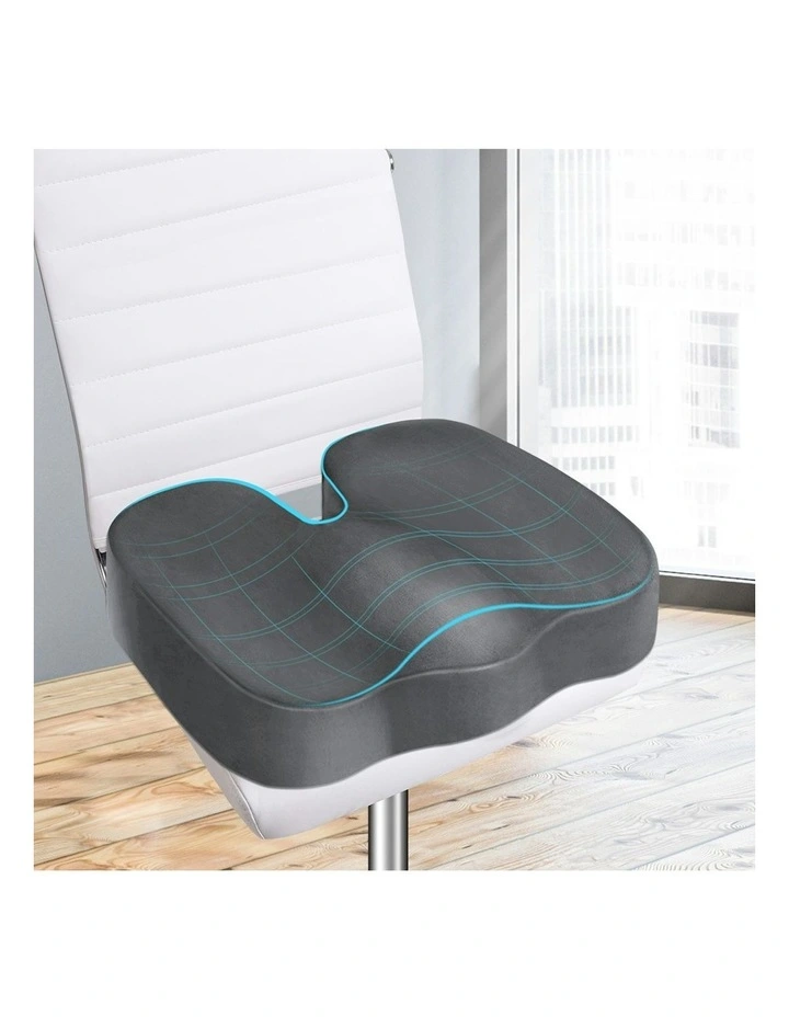 Seat Cushion Memory Foam Pillow Pad in Grey image 2