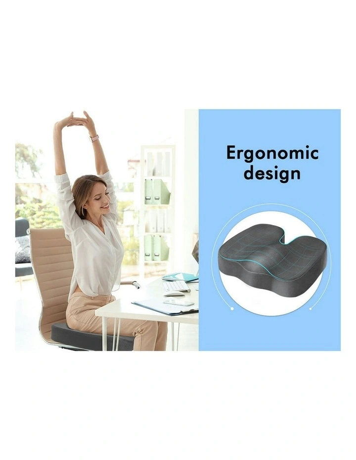 Seat Cushion Memory Foam Pillow Pad in Grey image 6