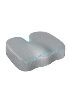 Memory Foam Seat Cushion Pillow Pad in Grey
