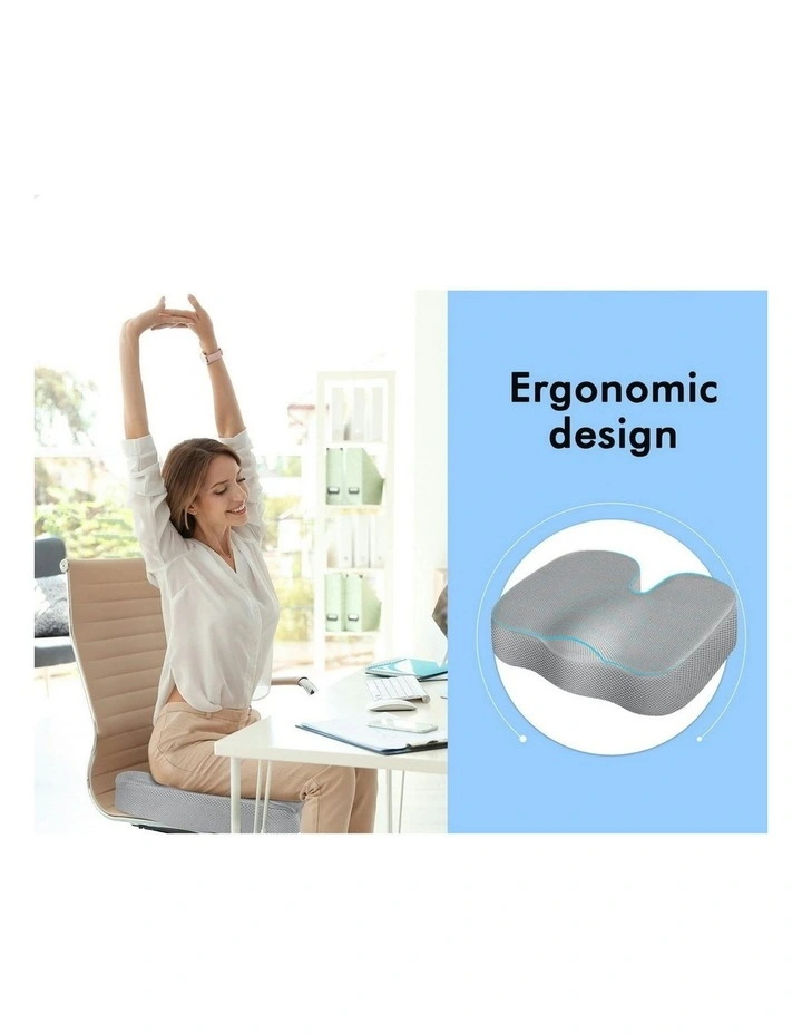 Memory Foam Seat Cushion Pillow Pad in Grey image 5