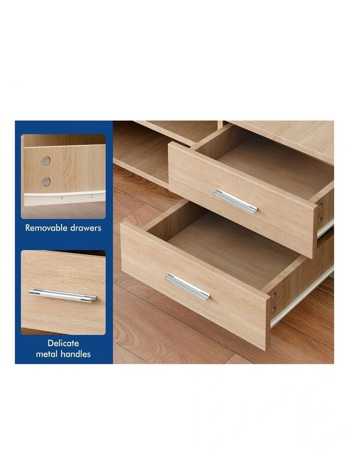 Entertainment Unit Cabinet 120cm in Oak image 3