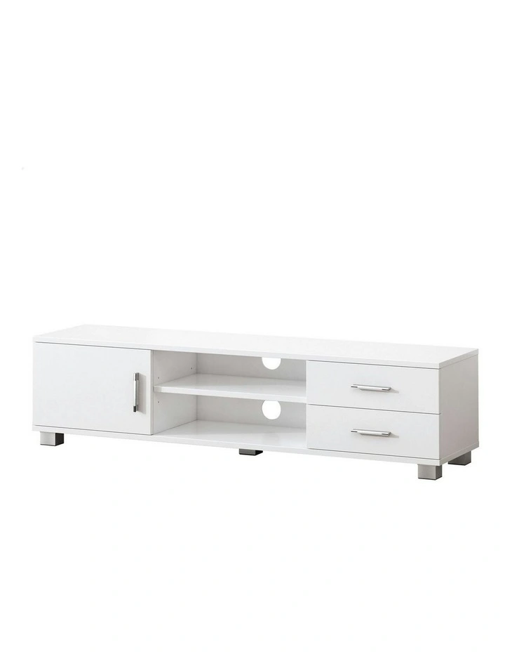 Entertainment Unit Cabinet 120cm in White image 1