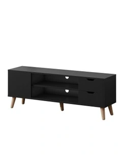 Entertainment Unit Cabinet 120cm in Black